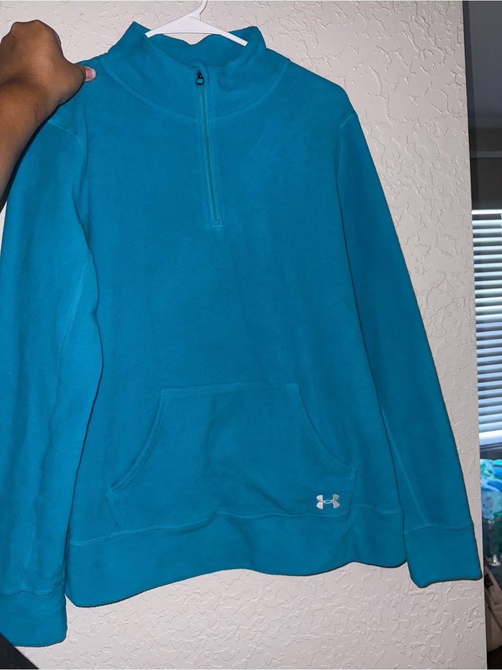 Under Armour Teal Half-Zip Fleece Pullover